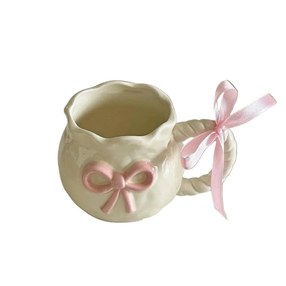 Cute Pink Relief Bow