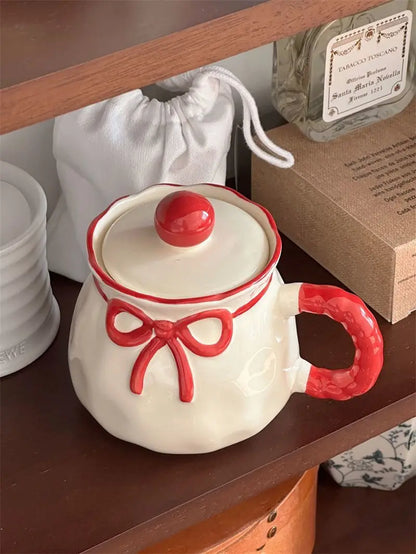 Cute Pink Relief Bow