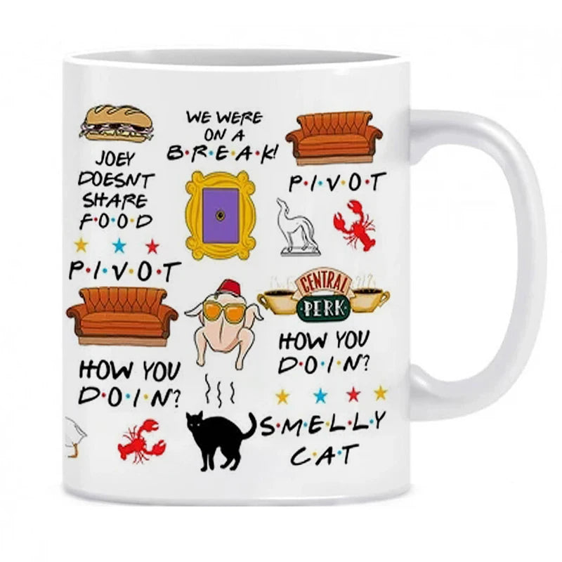 Friends Iconic Quotes White